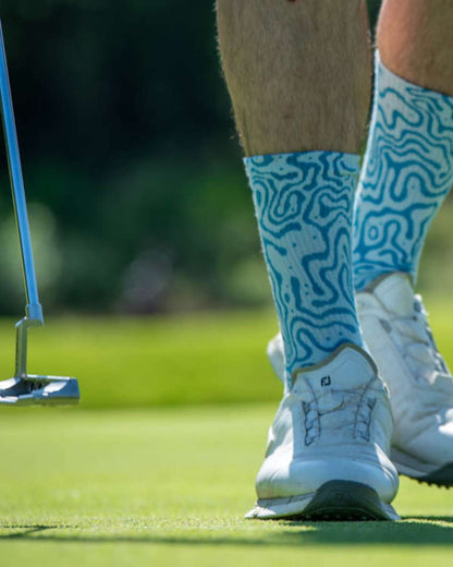 BAMBOO GOLF SOCK | swirls |