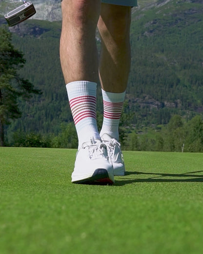 BAMBOO GOLF SOCK | stripes |